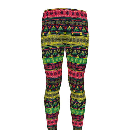 Native Indian Tribal Pattern Print Men's leggings