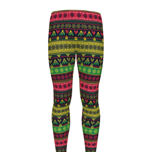 Native Indian Tribal Pattern Print Men's leggings