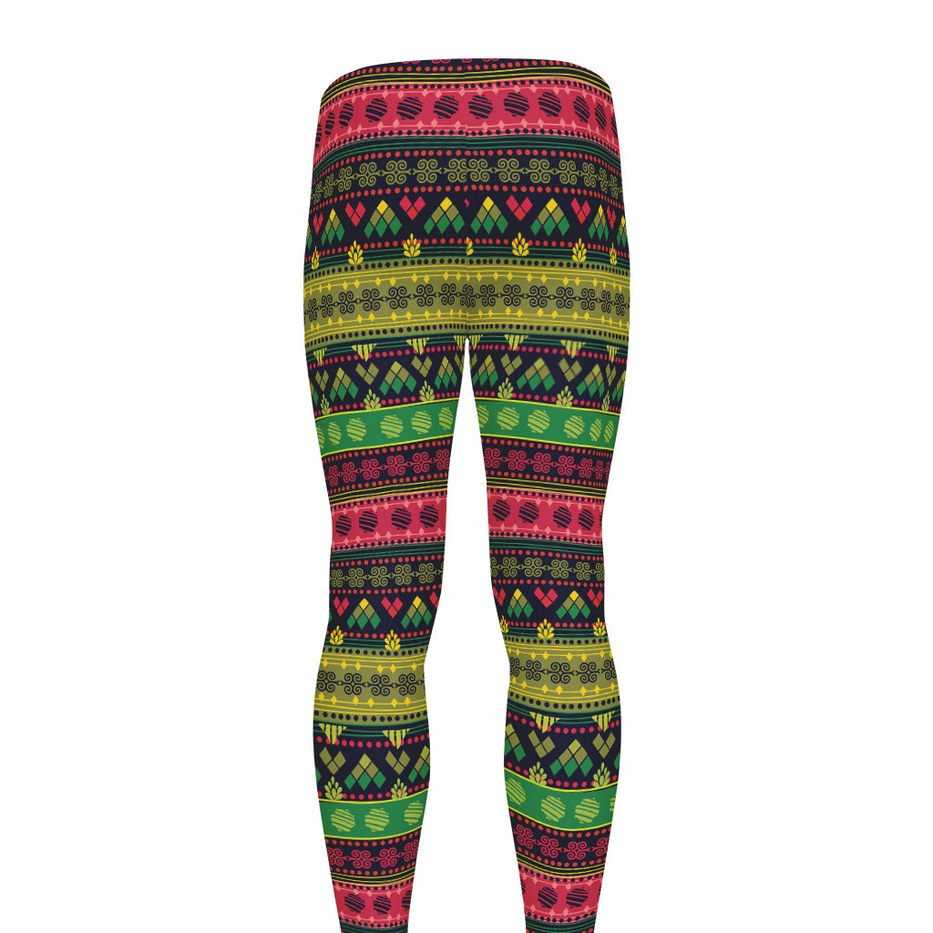 Native Indian Tribal Pattern Print Men's leggings