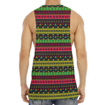 Native Indian Tribal Pattern Print Men's Muscle Tank Top