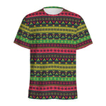 Native Indian Tribal Pattern Print Men's Sports T-Shirt