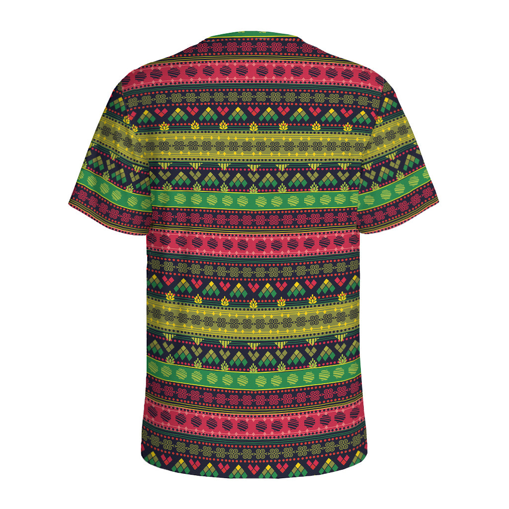 Native Indian Tribal Pattern Print Men's Sports T-Shirt