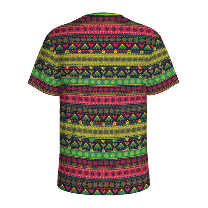 Native Indian Tribal Pattern Print Men's Sports T-Shirt