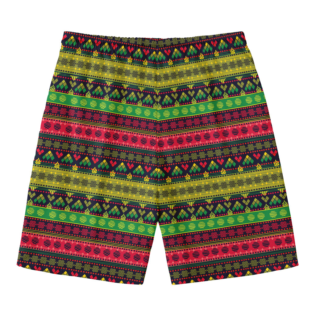 Native Indian Tribal Pattern Print Men's Swim Trunks