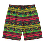 Native Indian Tribal Pattern Print Men's Swim Trunks