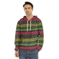 Native Indian Tribal Pattern Print Men's Velvet Pullover Hoodie