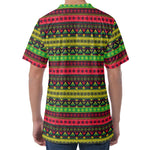 Native Indian Tribal Pattern Print Men's Velvet T-Shirt