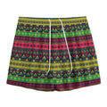 Native Indian Tribal Pattern Print Mesh Shorts