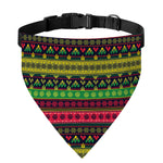 Native Indian Tribal Pattern Print Over The Collar Dog Bandana