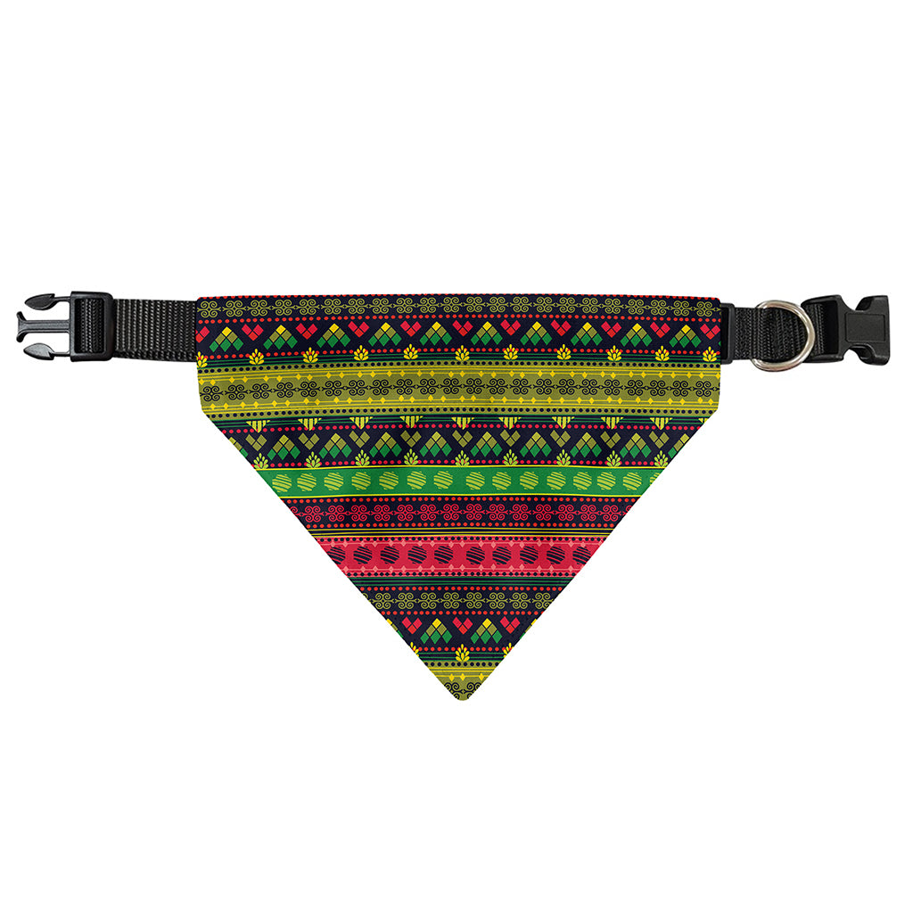 Native Indian Tribal Pattern Print Over The Collar Dog Bandana