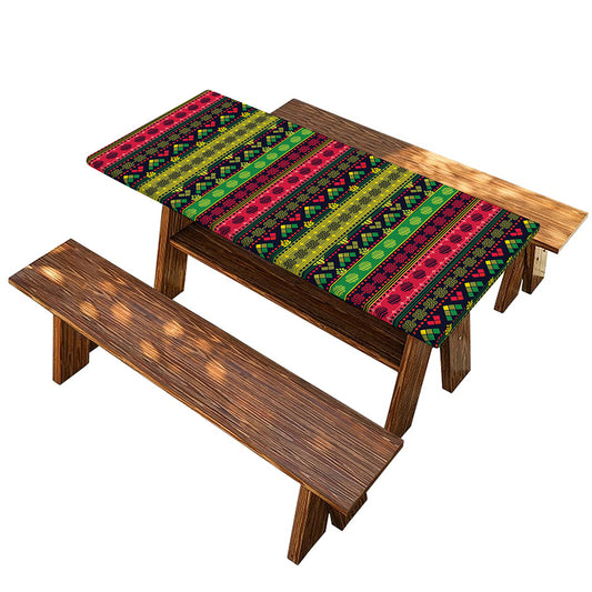 Native Indian Tribal Pattern Print Picnic Table Cover