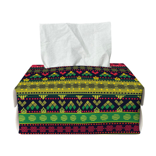 Native Indian Tribal Pattern Print Rectangle Tissue Box Cover