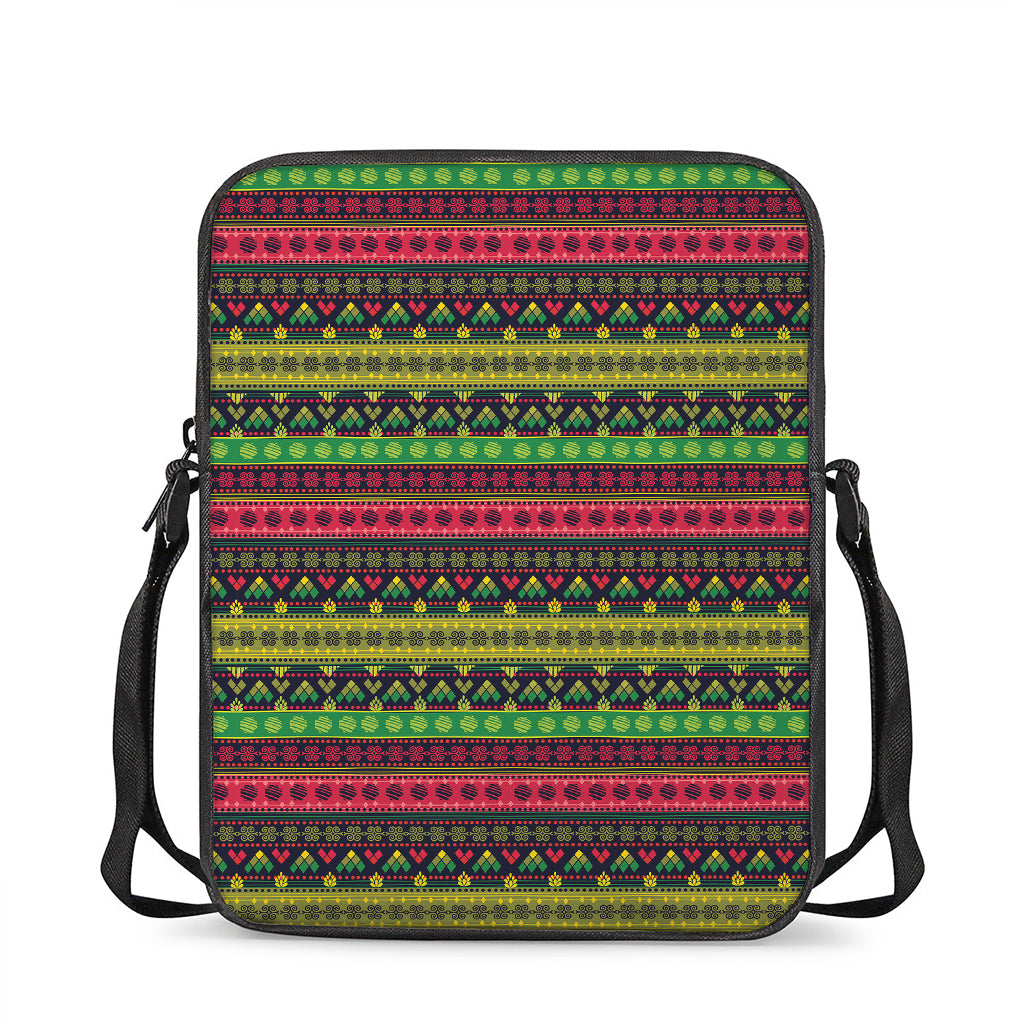 Native Indian Tribal Pattern Print Rectangular Crossbody Bag