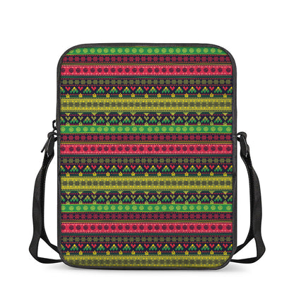 Native Indian Tribal Pattern Print Rectangular Crossbody Bag