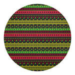 Native Indian Tribal Pattern Print Round Blanket