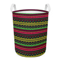 Native Indian Tribal Pattern Print Round Laundry Basket
