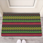 Native Indian Tribal Pattern Print Rubber Doormat