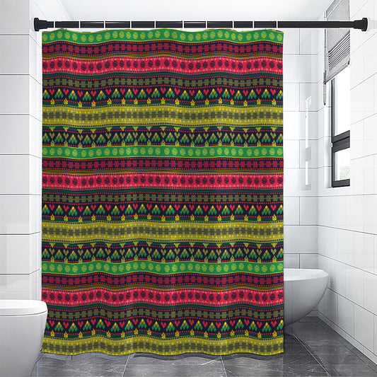 Native Indian Tribal Pattern Print Shower Curtain