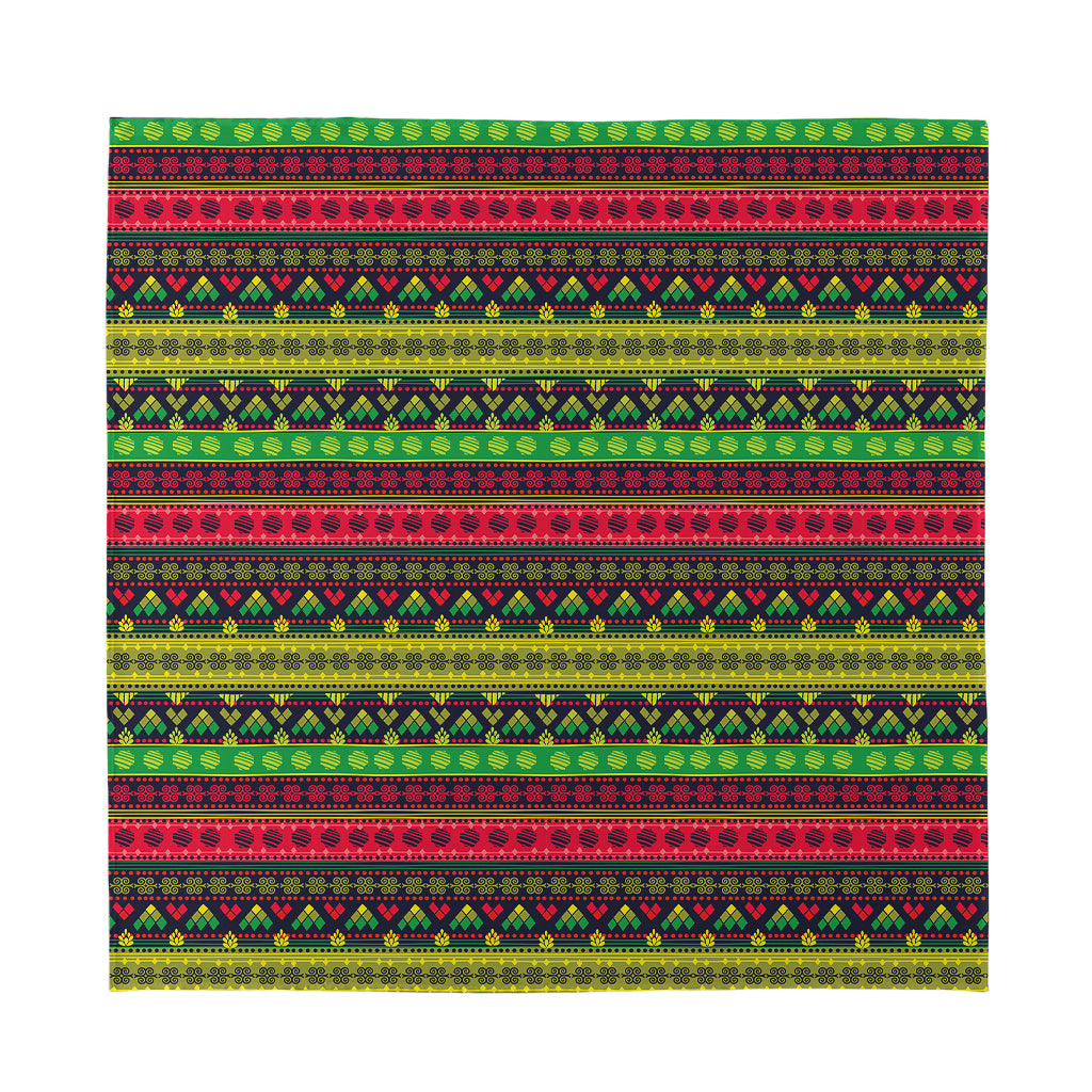 Native Indian Tribal Pattern Print Silk Bandana