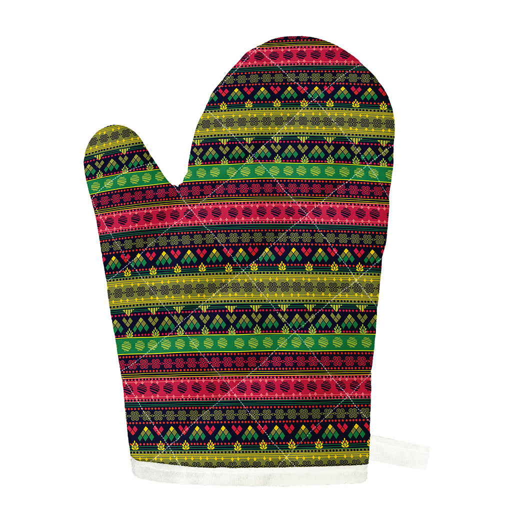 Native Indian Tribal Pattern Print Single Oven Mitt