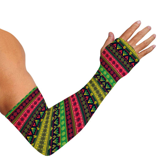 Native Indian Tribal Pattern Print Sun Protection Arm Sleeves