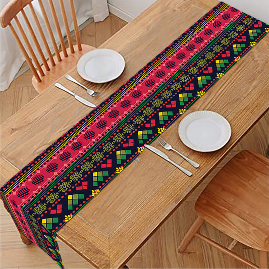 Native Indian Tribal Pattern Print Table Runner