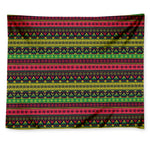 Native Indian Tribal Pattern Print Tapestry