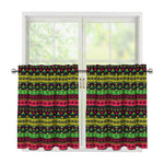 Native Indian Tribal Pattern Print Tier Curtains
