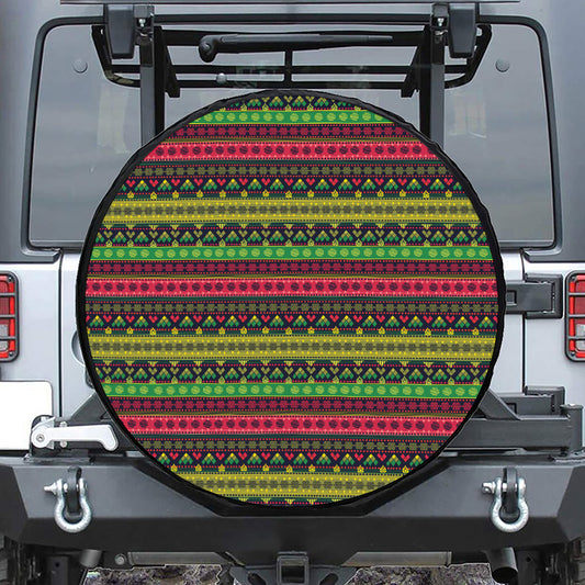 Native Indian Tribal Pattern Print Tire Cover