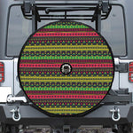 Native Indian Tribal Pattern Print Tire Cover With Camera Hole