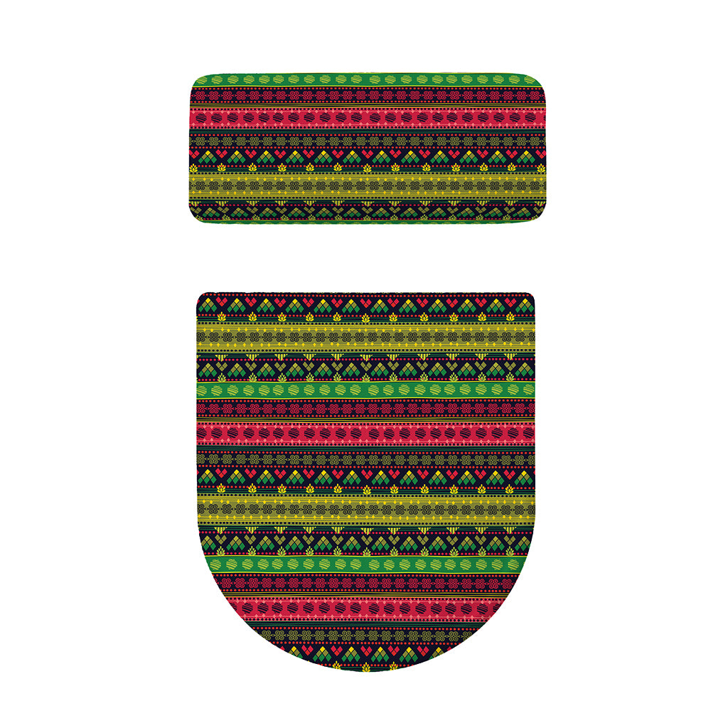 Native Indian Tribal Pattern Print Toilet Lid And Tank Cover Set