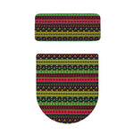 Native Indian Tribal Pattern Print Toilet Lid And Tank Cover Set