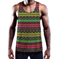 Native Indian Tribal Pattern Print Men's Workout Tank Top
