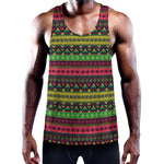 Native Indian Tribal Pattern Print Training Tank Top