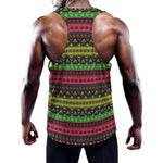 Native Indian Tribal Pattern Print Training Tank Top