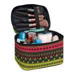 Native Indian Tribal Pattern Print Travel Makeup Bag