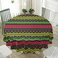 Native Indian Tribal Pattern Print Waterproof Round Tablecloth