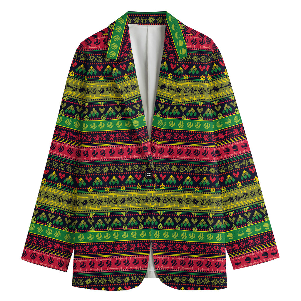 Native Indian Tribal Pattern Print Women's Blazer