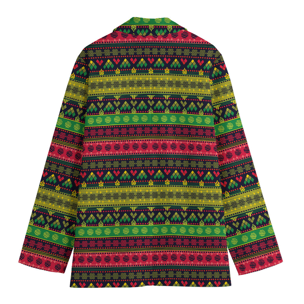 Native Indian Tribal Pattern Print Women's Blazer