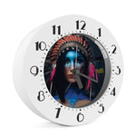 Native Indian Woman Portrait Print Alarm Clock