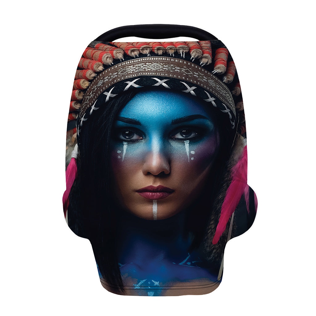 Native Indian Woman Portrait Print Baby Seat Cover