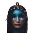 Native Indian Woman Portrait Print School Backpack