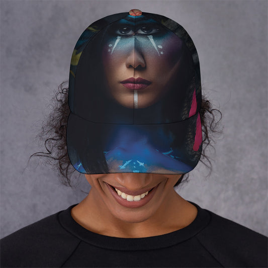 Native Indian Woman Portrait Print Baseball Cap