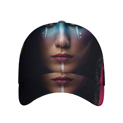 Native Indian Woman Portrait Print Baseball Cap