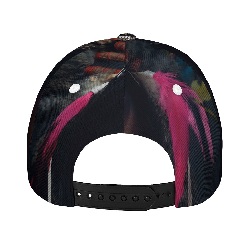 Native Indian Woman Portrait Print Baseball Cap