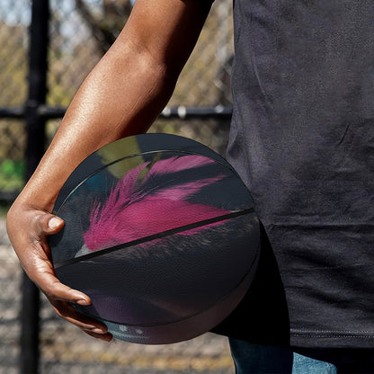 Native Indian Woman Portrait Print Basketball