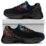 Native Indian Woman Portrait Print Black Chunky Shoes