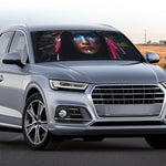 Native Indian Woman Portrait Print Car Windshield Sun Shade