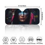 Native Indian Woman Portrait Print Car Windshield Sun Shade