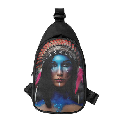 Native Indian Woman Portrait Print Chest Bag